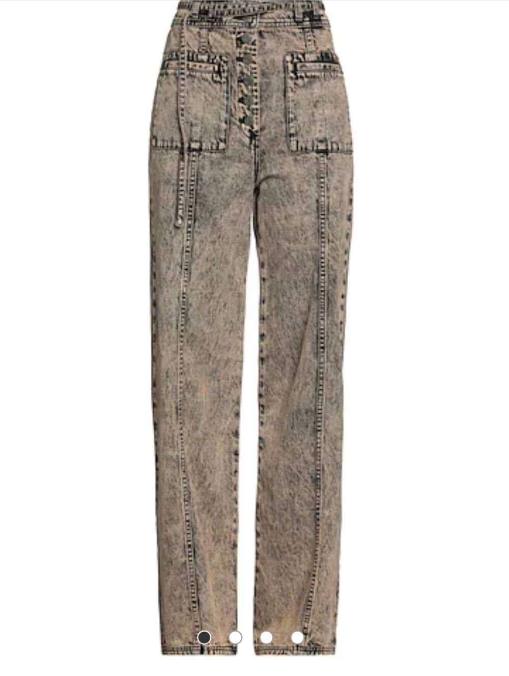 Ulla Johnson Albie Pants in a stone wash  denim Sz 8